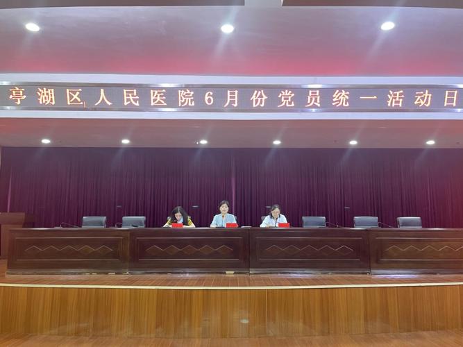 亭湖区人民医院深化党建引领,扎实开展党日活动